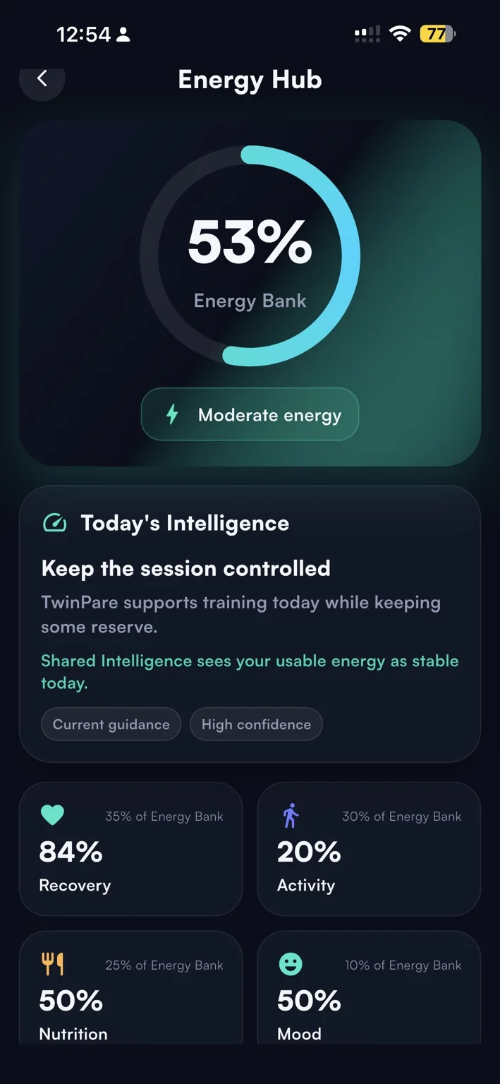 Energy Hub with Energy Bank in TwinPare Health & Fitness