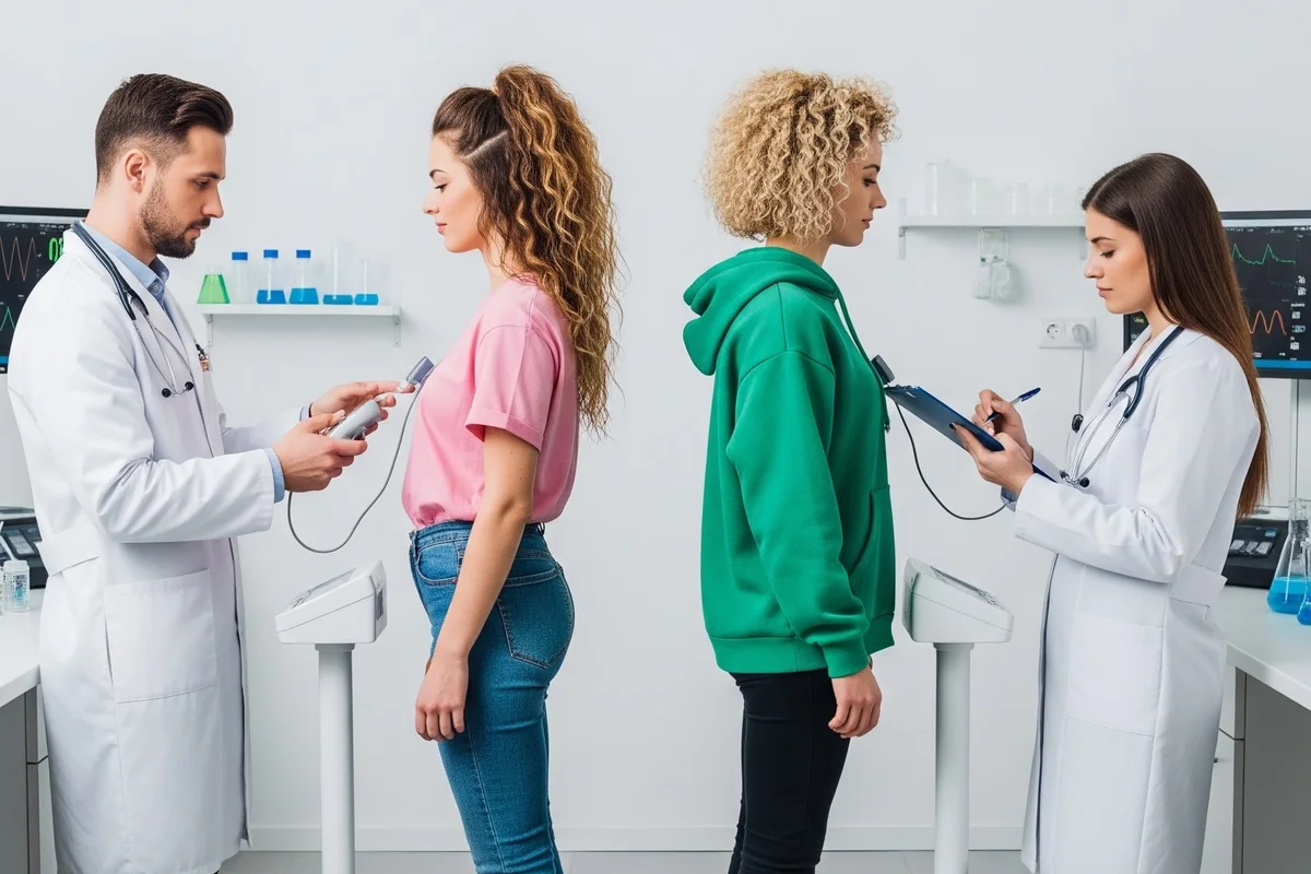 Editorial illustration of twins participating in a dietary study