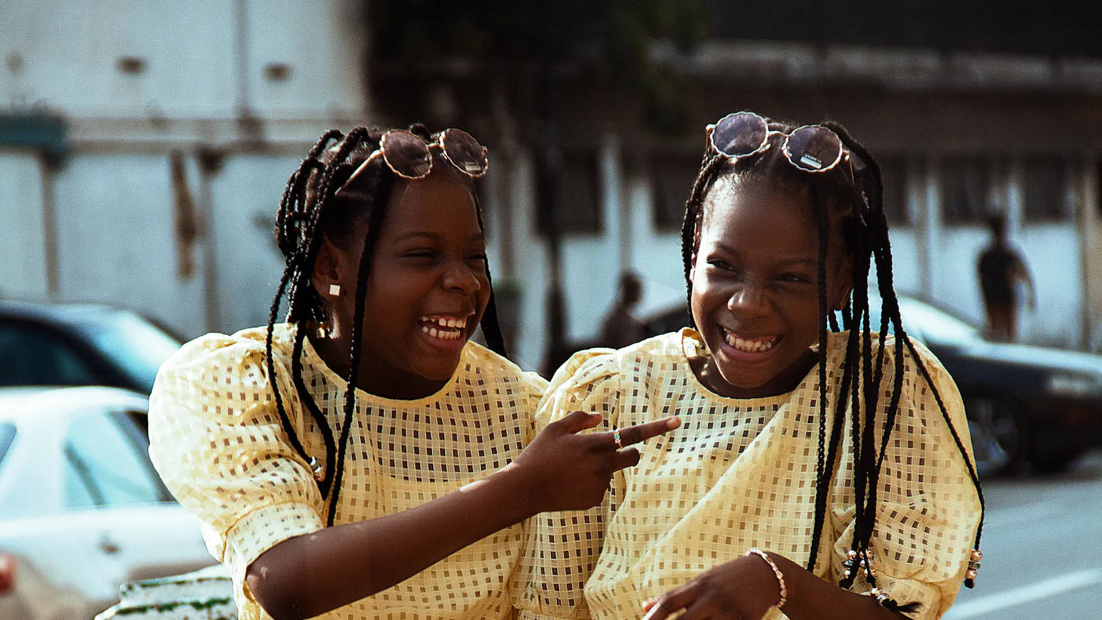 Twins expressing lifestyle, culture and individuality